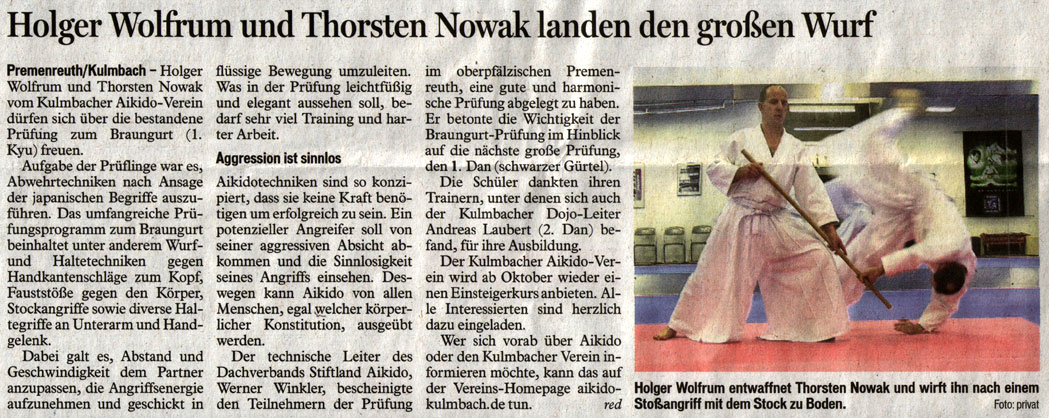 Holger Wolfrum und Thorsten Nowak landen den großen Wurf